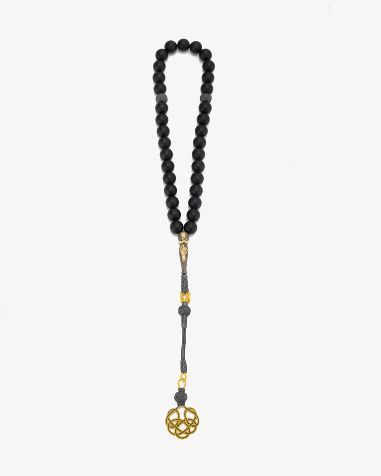 Aqate black Rosary ROS330BK