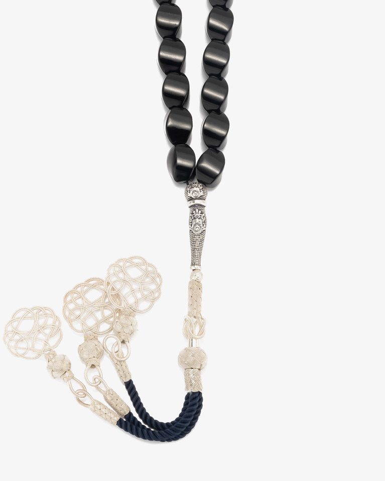 Aqate black Rosary ROS349BK