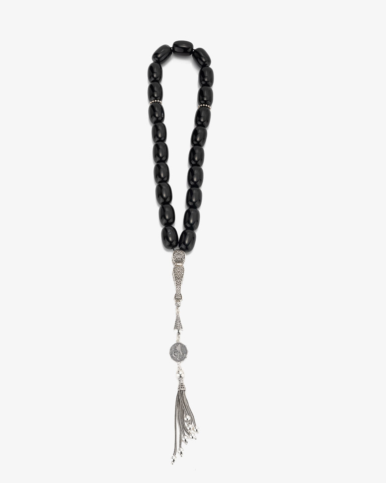 Aqate black Rosary ROS350BK