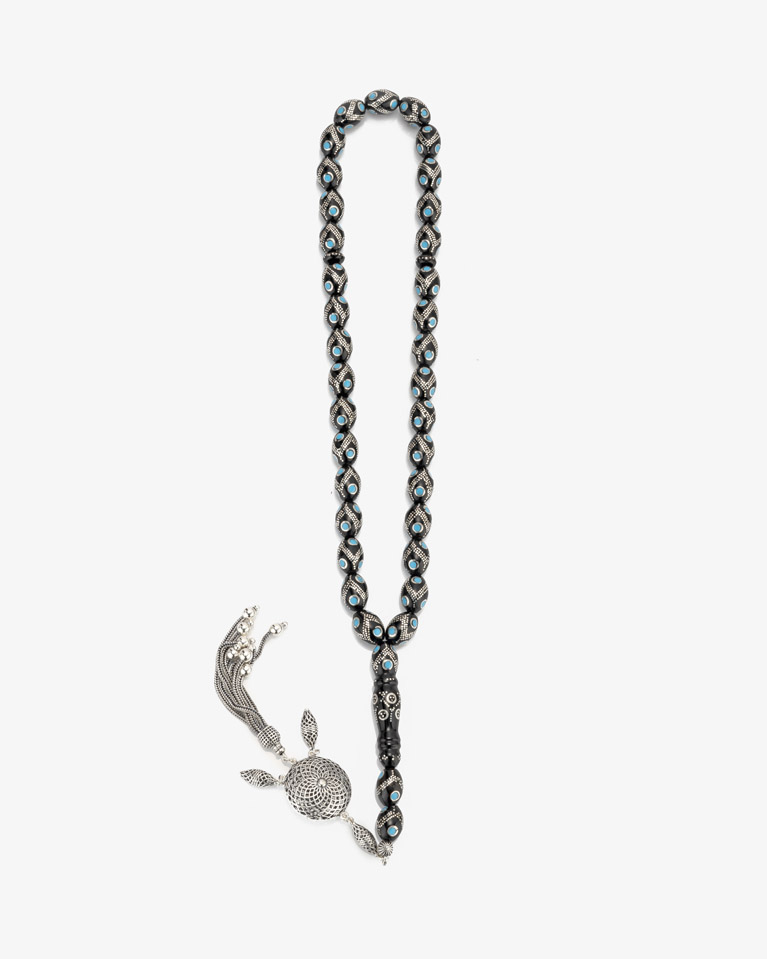 Yussor rosary silver ROS456BK