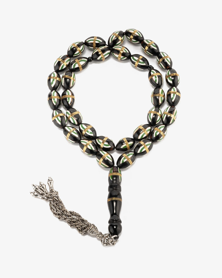 سبحة كوك منقوش بمعدن