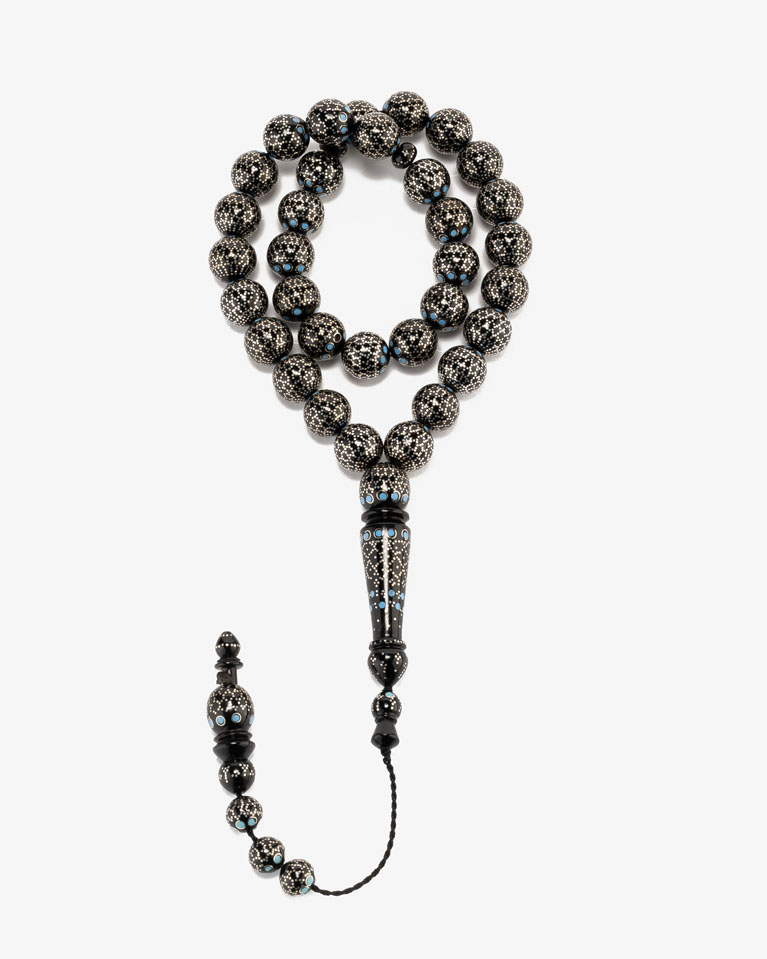 Cook rosary silver ROS421BK