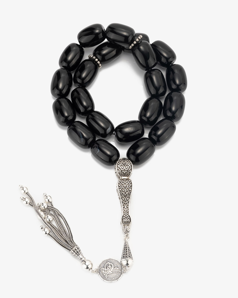 Aqate black Rosary ROS350BK
