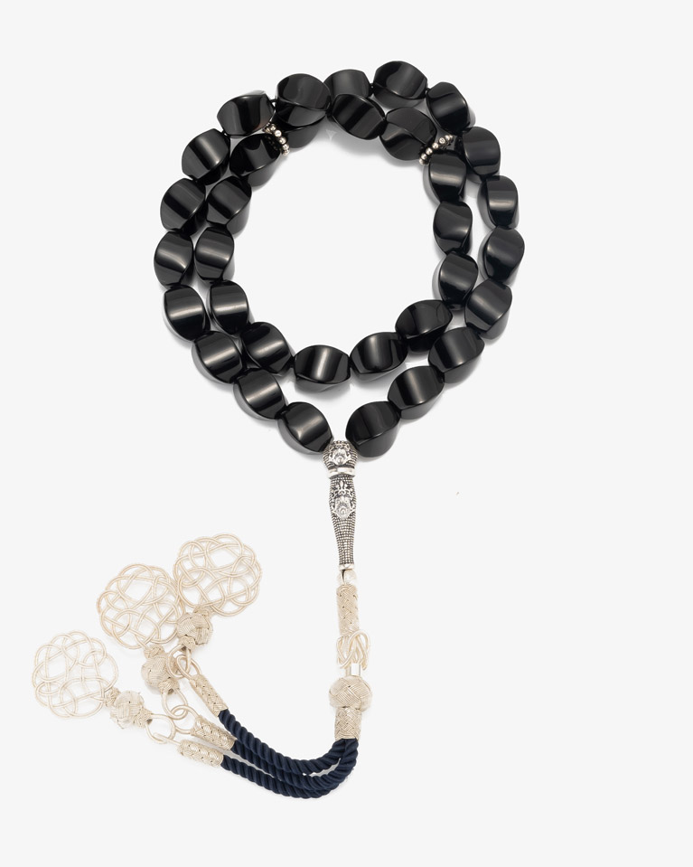 Aqate black Rosary ROS349BK
