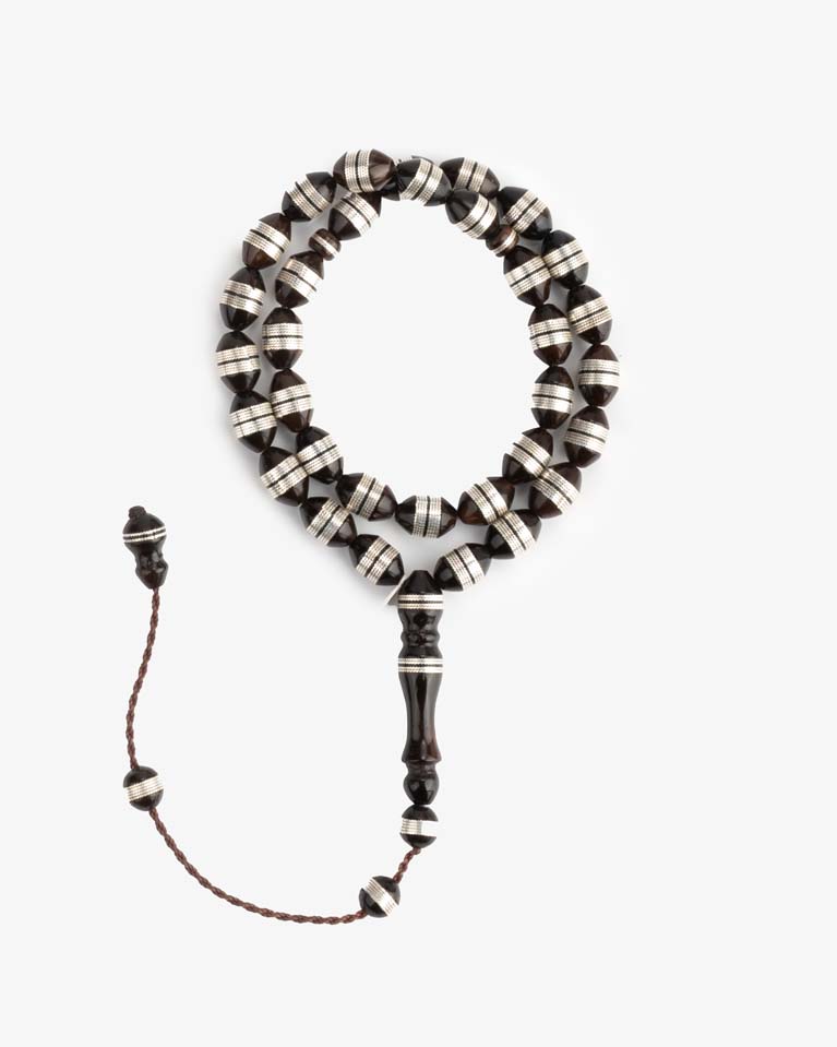 سبحة فاخرة كوك وفضة