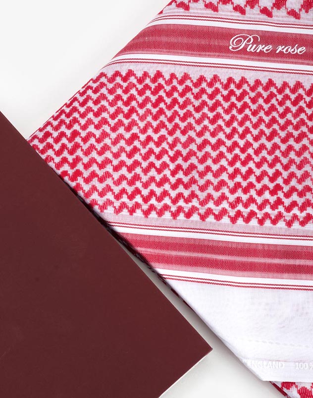 PR01R Pure rose Shemagh red