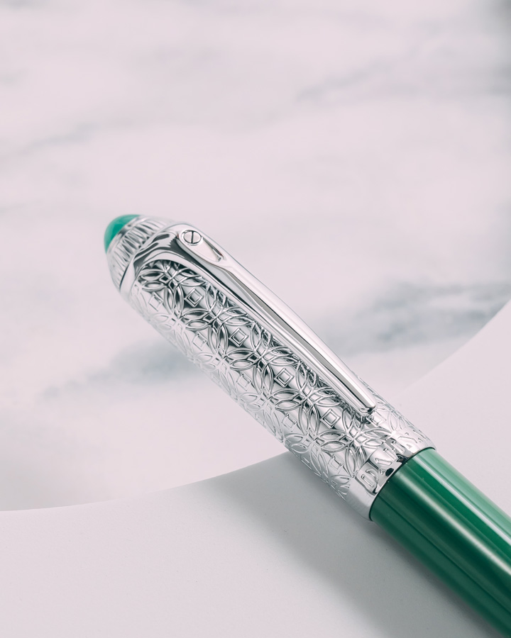DAHNAG pen green & silver PEN900GN