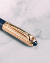 DAHNAG pen gold & navy PEN902NV