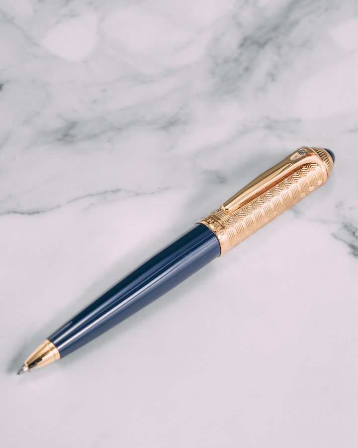 DAHNAG pen gold & navy PEN902NV