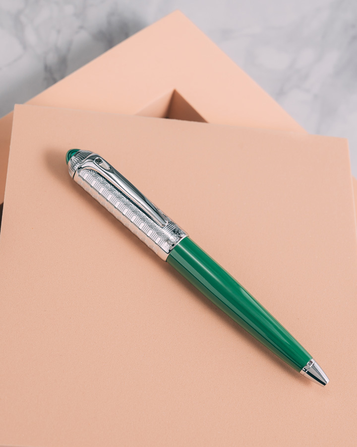DAHNAG pen green & silver PEN906GN