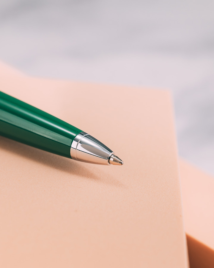 DAHNAG pen green & silver PEN906GN