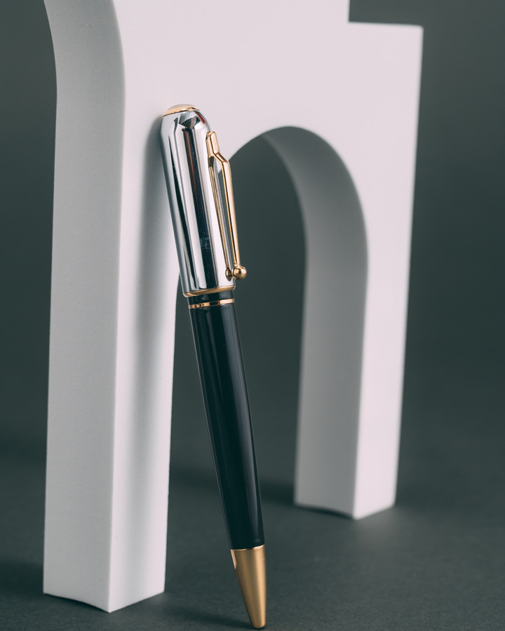 DAHNAG pen black & silver PEN912BK