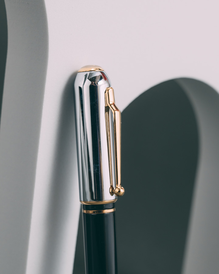 DAHNAG pen black & silver PEN912BK