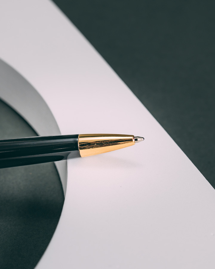 DAHNAG pen black & silver PEN912BK