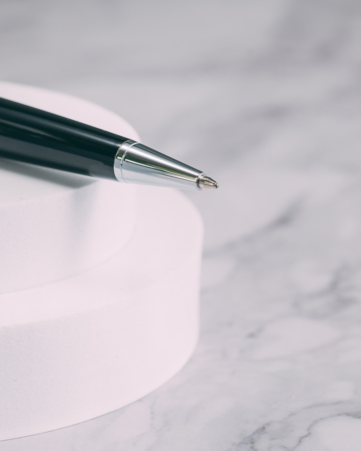 DAHNAG pen black & silver PEN914BK