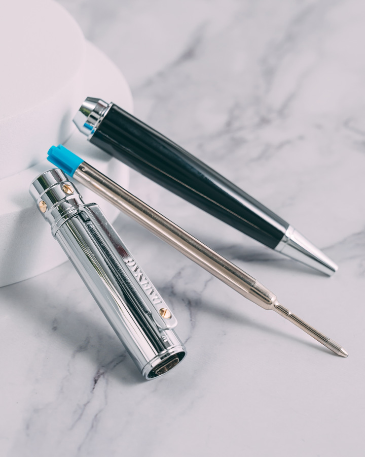 DAHNAG pen black & silver PEN914BK