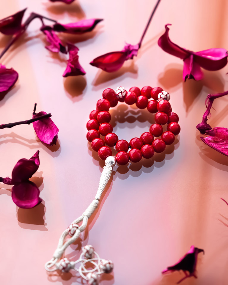 Red coral Rosary ROS328RD