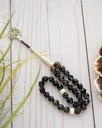 Aqate black Rosary ROS310BK