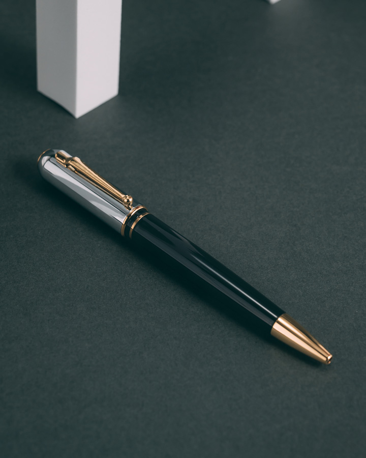 DAHNAG pen black & silver PEN912BK