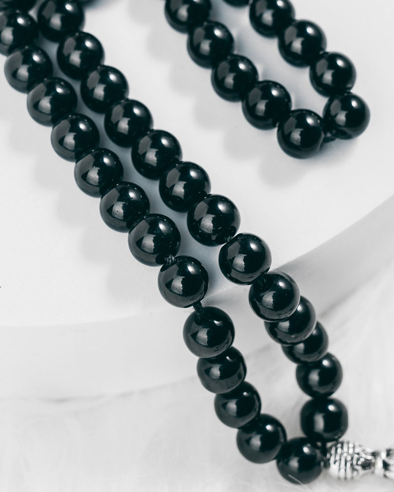 Natural stone rosary SEMROS2818BK