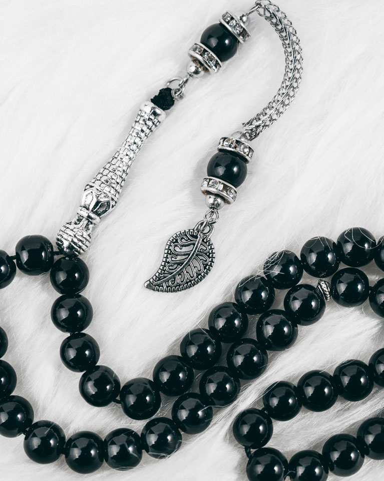 Natural stone rosary SEMROS2818BK