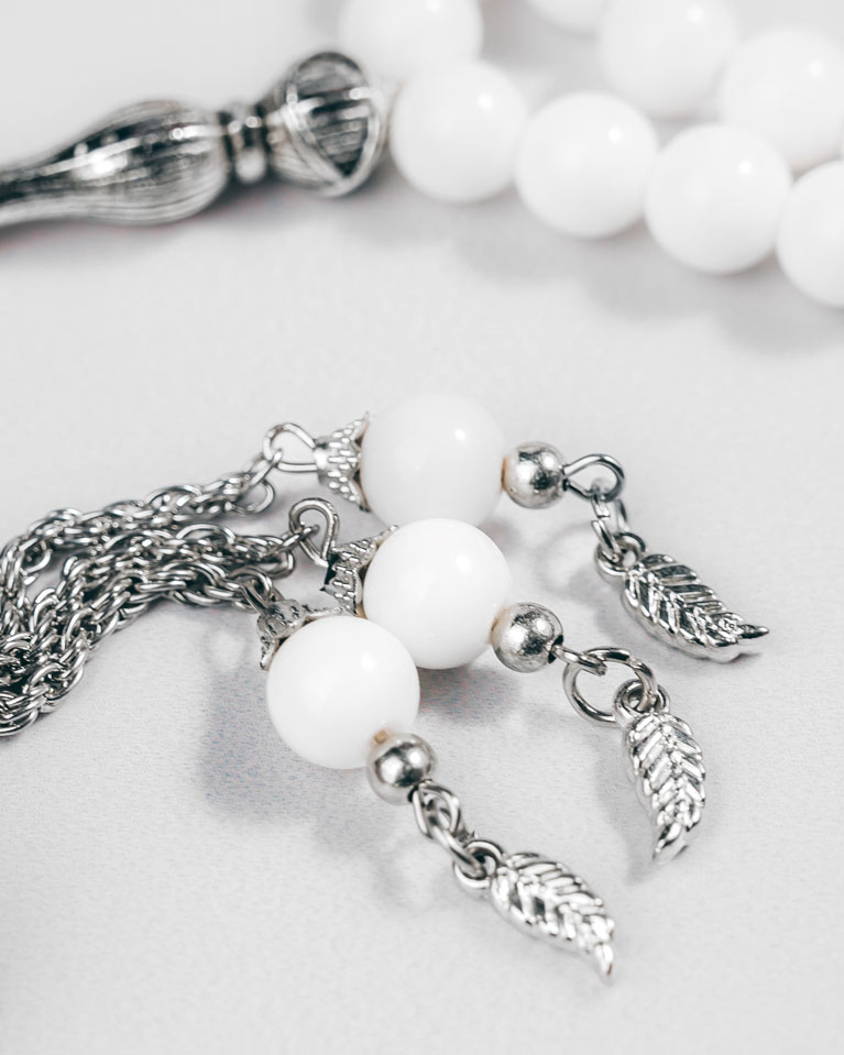 Natural stone rosary SEMROS2818WT