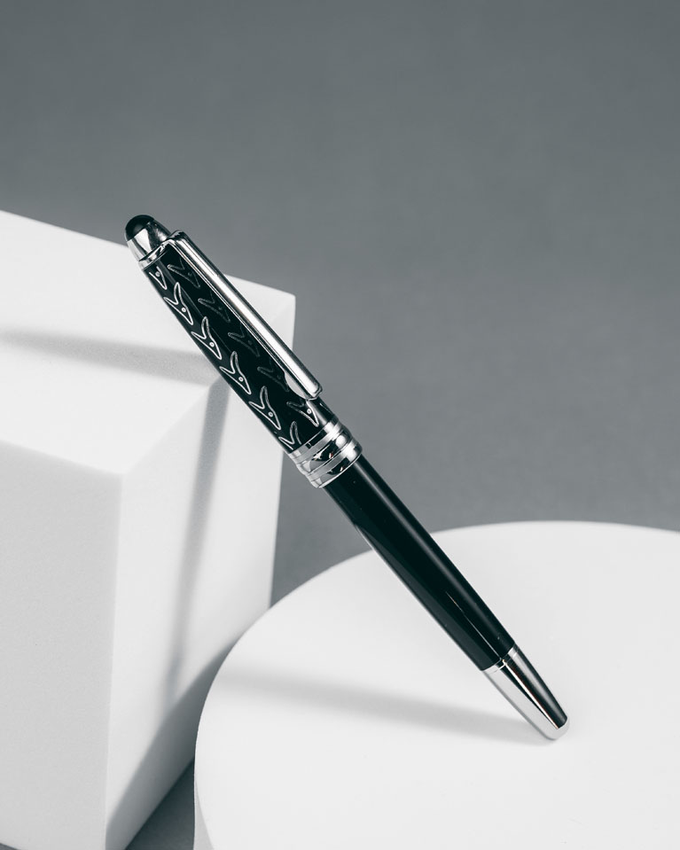 Men pen black & silver SEMPEN420BK