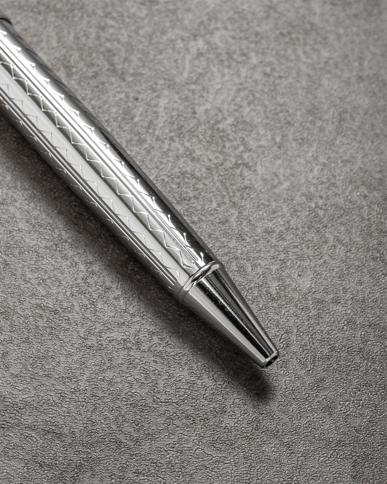 Men pen silver & black SEMPEN018SV