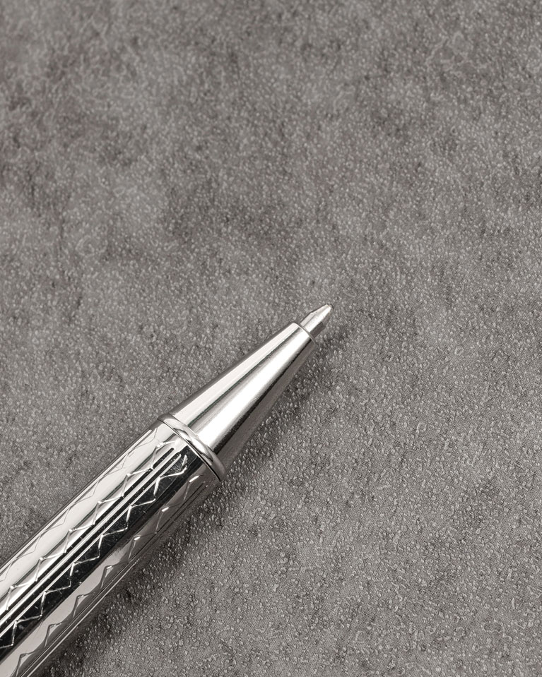 Men pen silver & black SEMPEN018SV