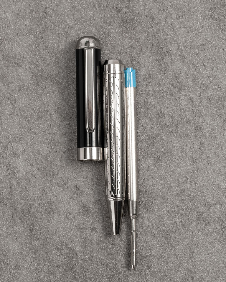 Men pen silver & black SEMPEN018SV