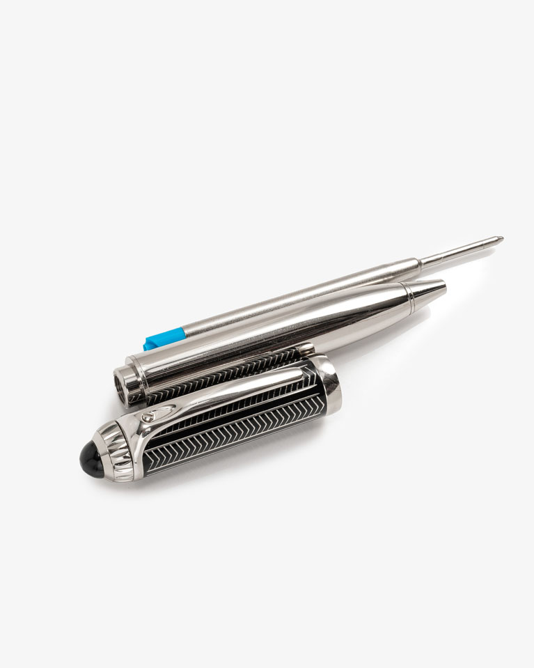 Men pen silver & black SEMPEN019SV