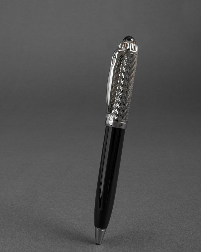 Men pen silver & black SEMPEN022SV