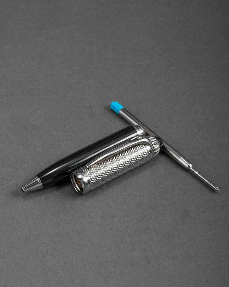 Men pen silver & black SEMPEN022SV