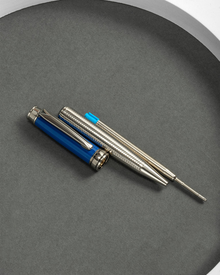 Men pen blue & silver SEMPEN001BL