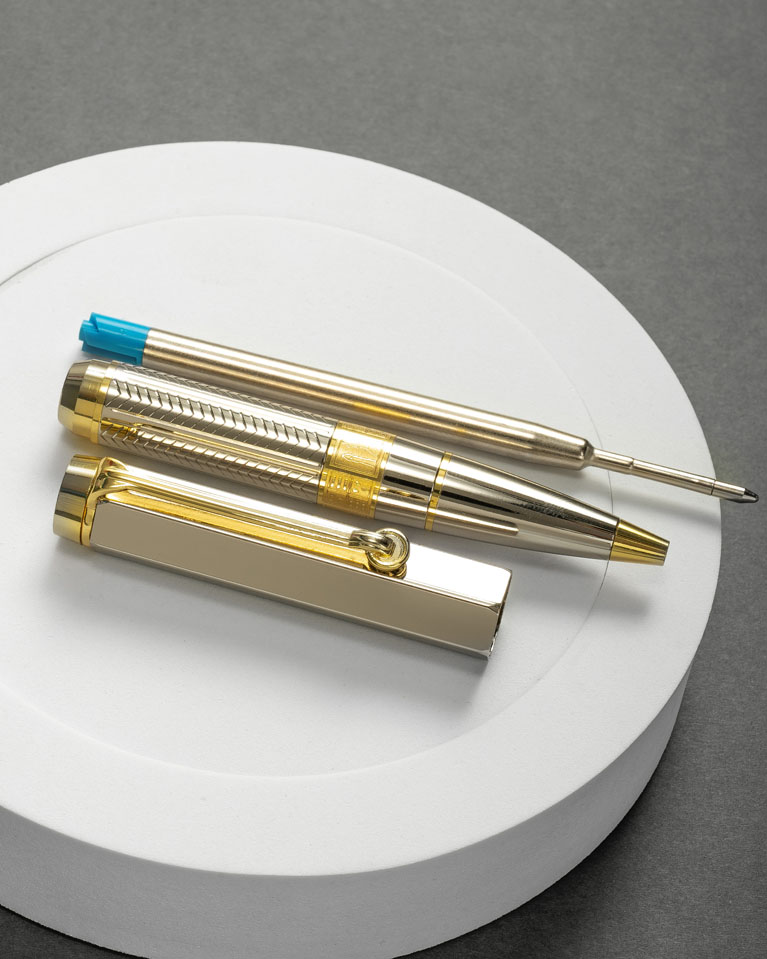Men pen silver & gold SEMPEN006SV