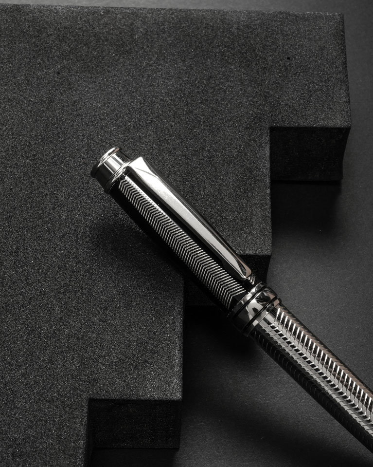 Men pen black & silver SEMPEN002BK