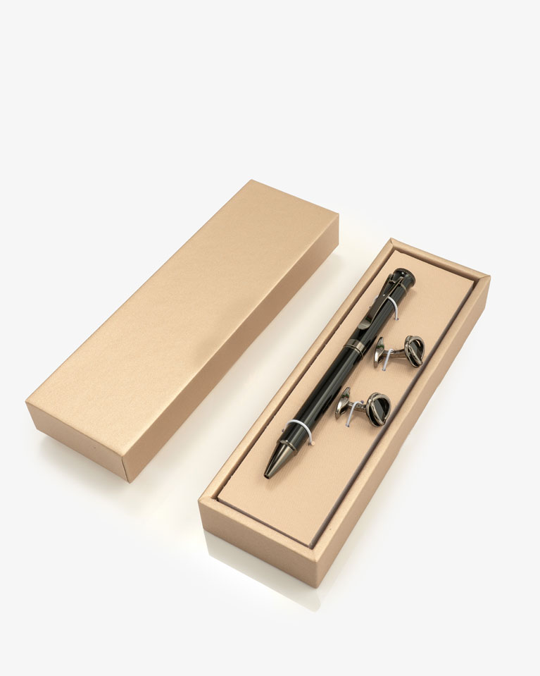 Pen & Cufflink black Set SEMPEN027BK