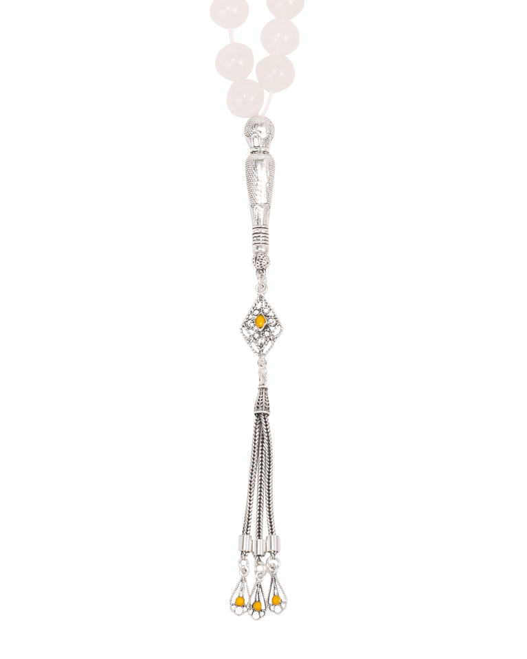 White Jade stone Rosary ROS230WH