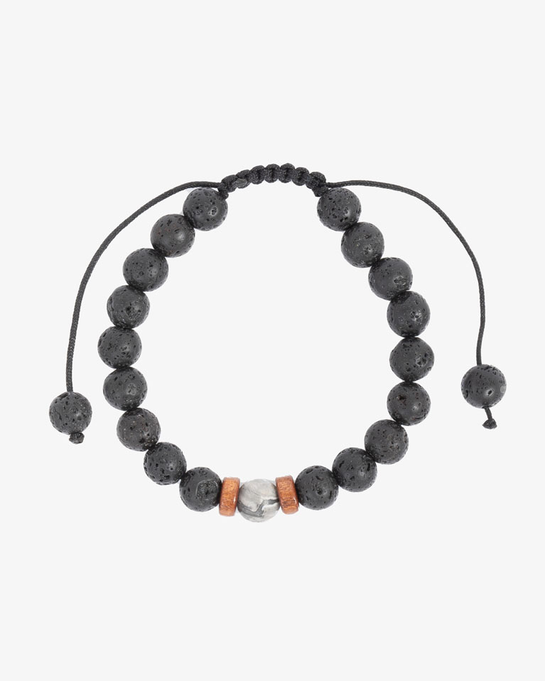 Hand bracelet balck for a man BRA005BK