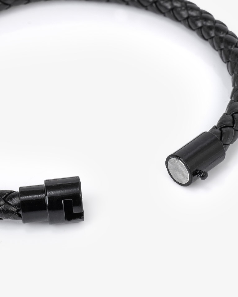 Hand bracelet balck for a man BRA019BK