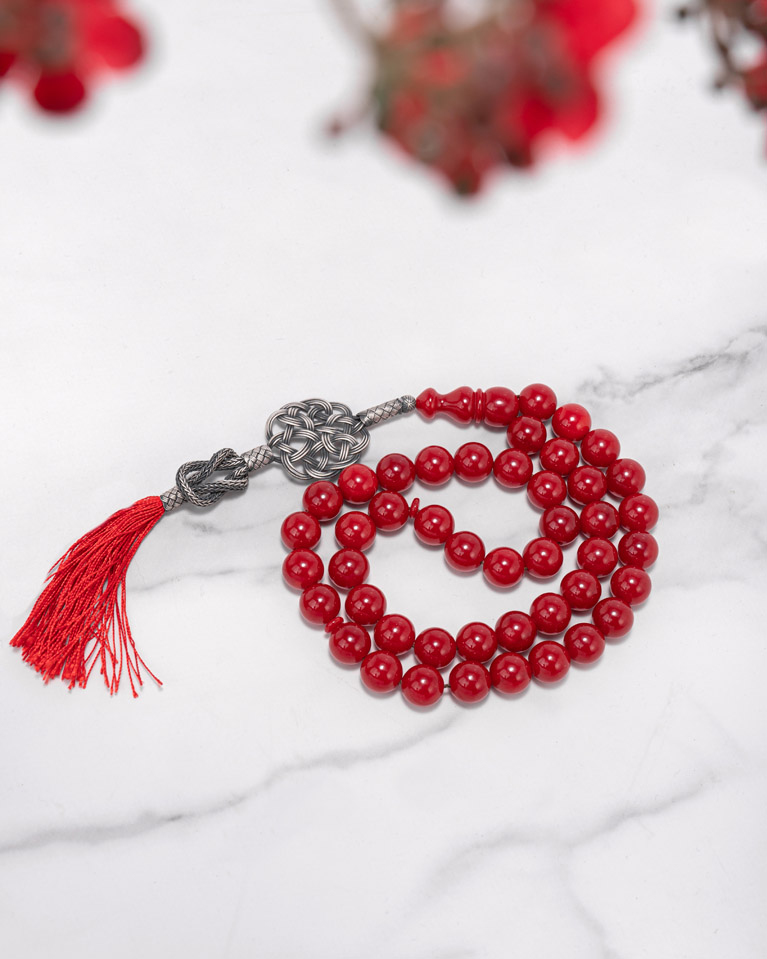 Sandalus red Rosary ROS608RD
