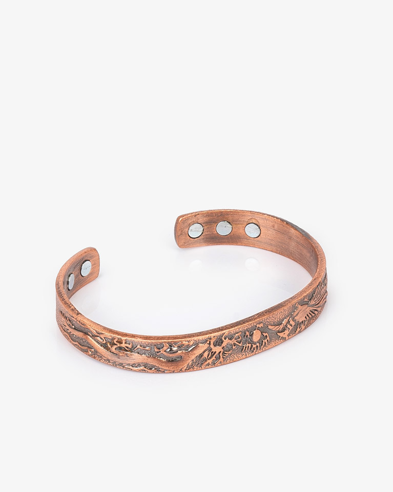 سوار معصم رجالي نحاسي مزخرف