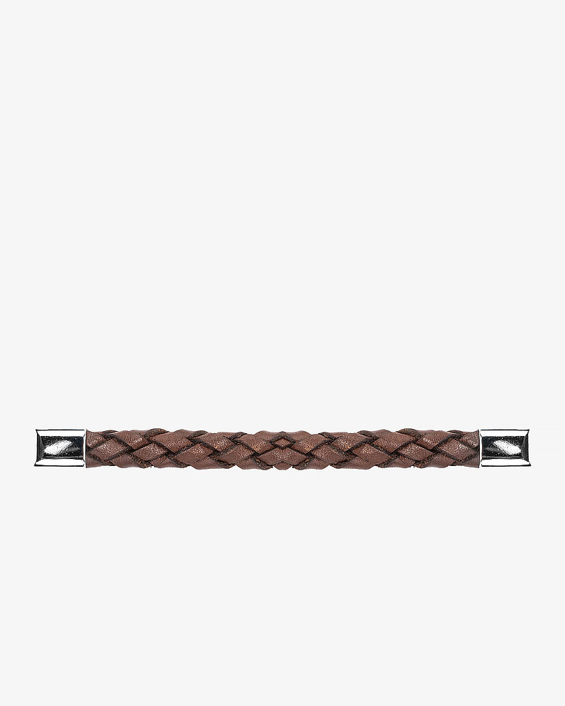 سوار معصم رجالي بجلد بني 