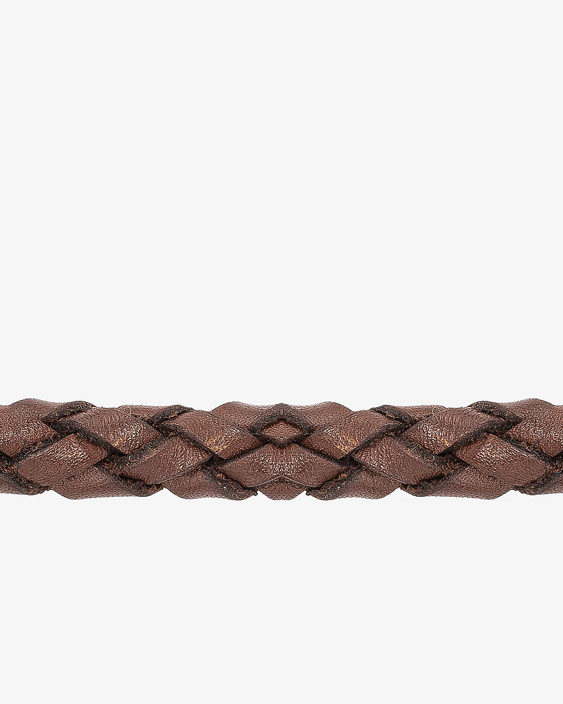 سوار معصم رجالي بجلد بني