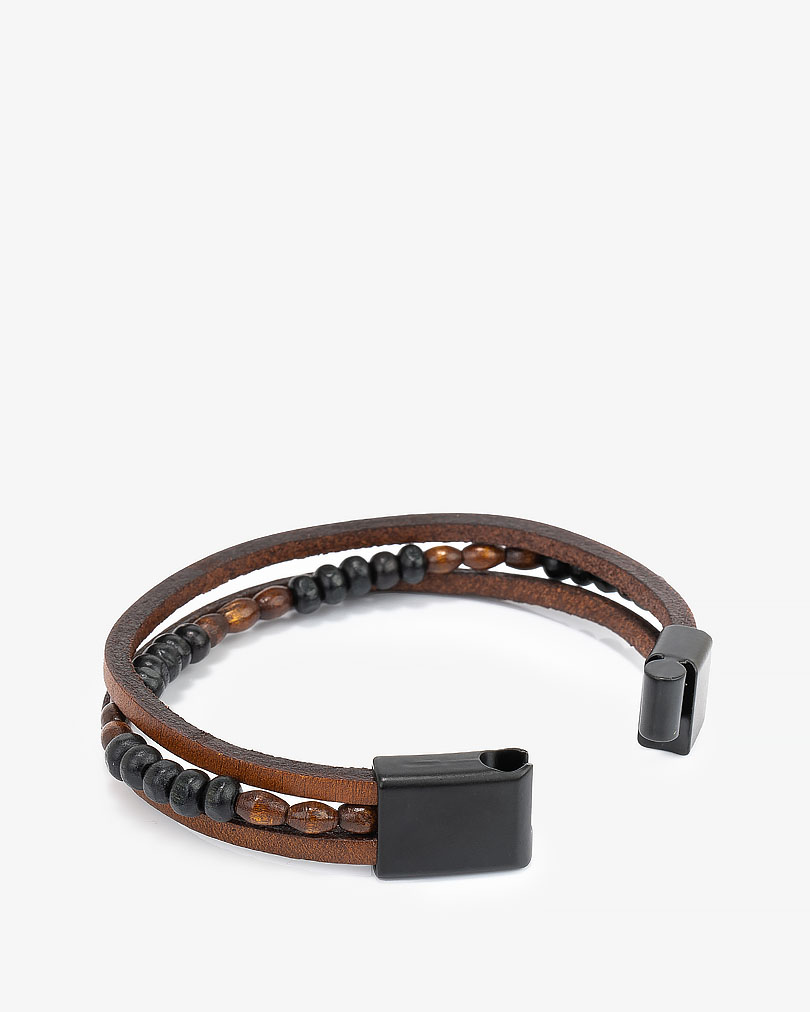 Hand bracelet brown for a man BRA702BN