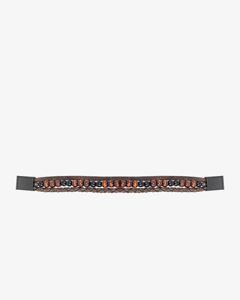 Hand bracelet brown for a man BRA709BN