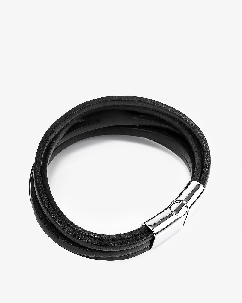 سوار معصم شبابي اسود فاخر