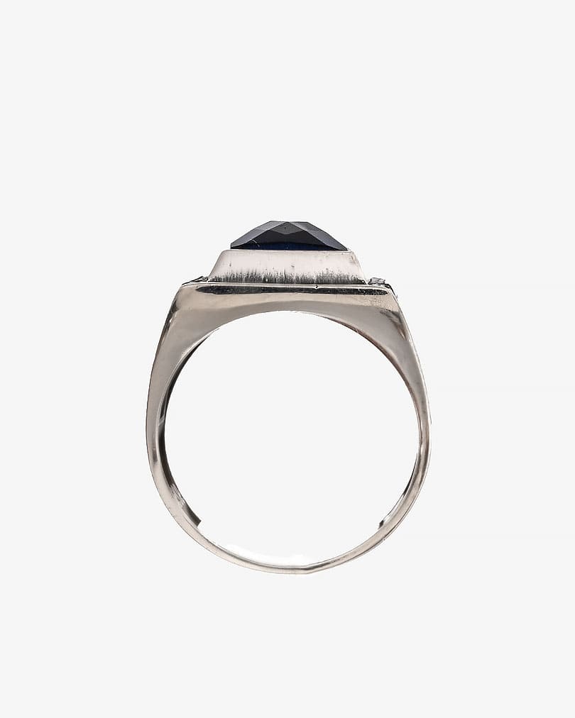 Blue Stone Men Silver Ring RING015BL