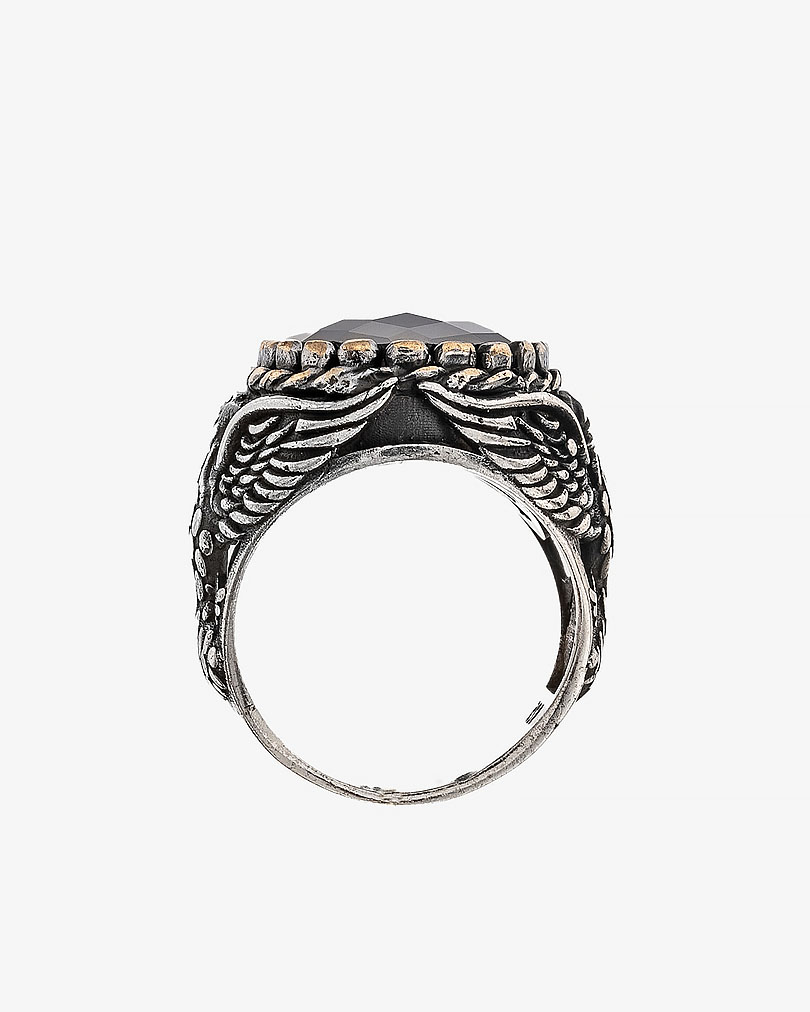 Agate bordo silver men ring RING013BO