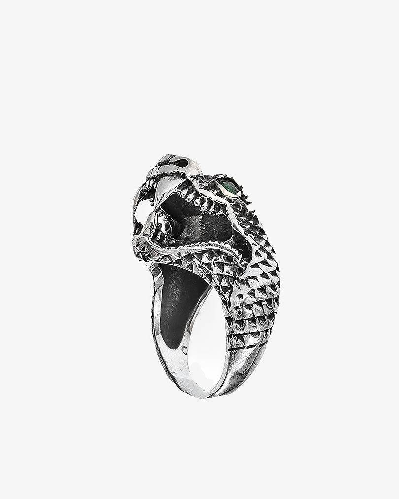 Snake Silver men ring RING051GN